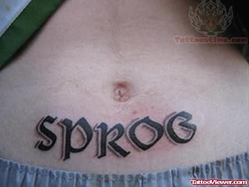 Sprog - Elegant Word Tattoo