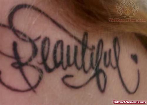 Beautiful Tattoo On Neck