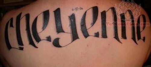 Elegant Large Word Tattoo