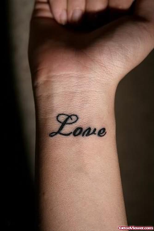 Love Tattoo For Wrist