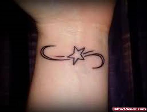 Star Wrist Tattoo Design