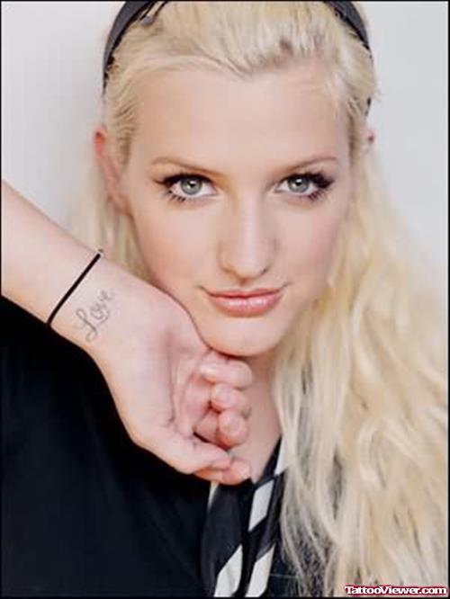 Ashlee Simpson Wrist Tattoos