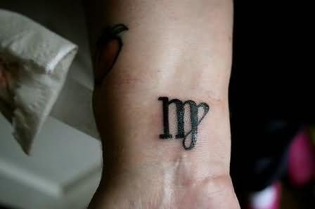 Zodiac Sighn Tattoo On Wrist