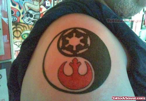 Star Wars Ying Yang Balance Tattoo