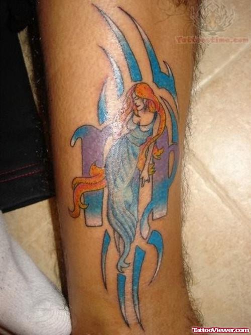 Virgo Fairy Tattoo Design
