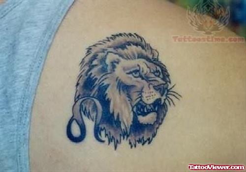 Tattoo of Zodiac Leo - The Lion