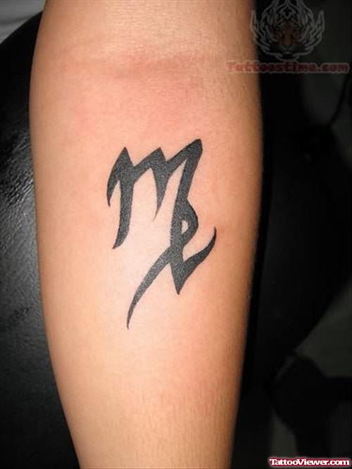 Virgo Tattoo Design on Arm