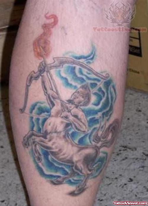 Sagittarius Zodiac Tattoo Design