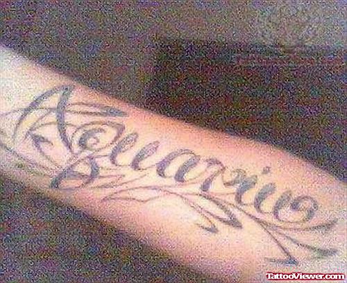 The Aquarius Tattoo