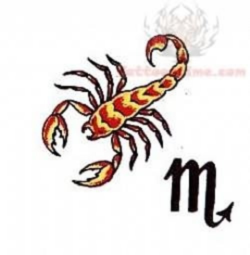 Scorpio Zodiac Tattoos Sample