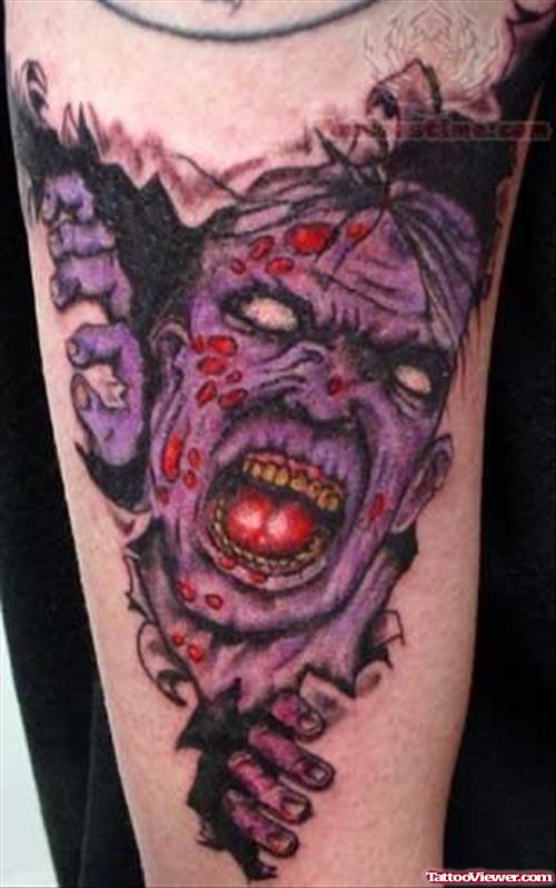 Very Scary Zombie Tattoo