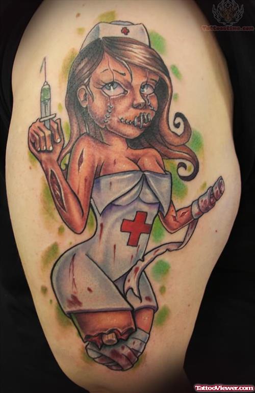 Pinup Zombie Tattoo