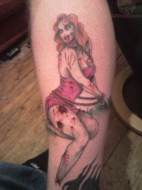 Crazy Zombie Tattoo