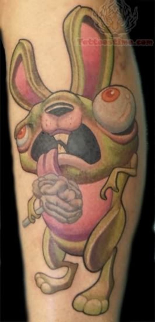 Zombie Rabbit Tattoo